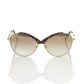 Beige Metallic Women Sunglass