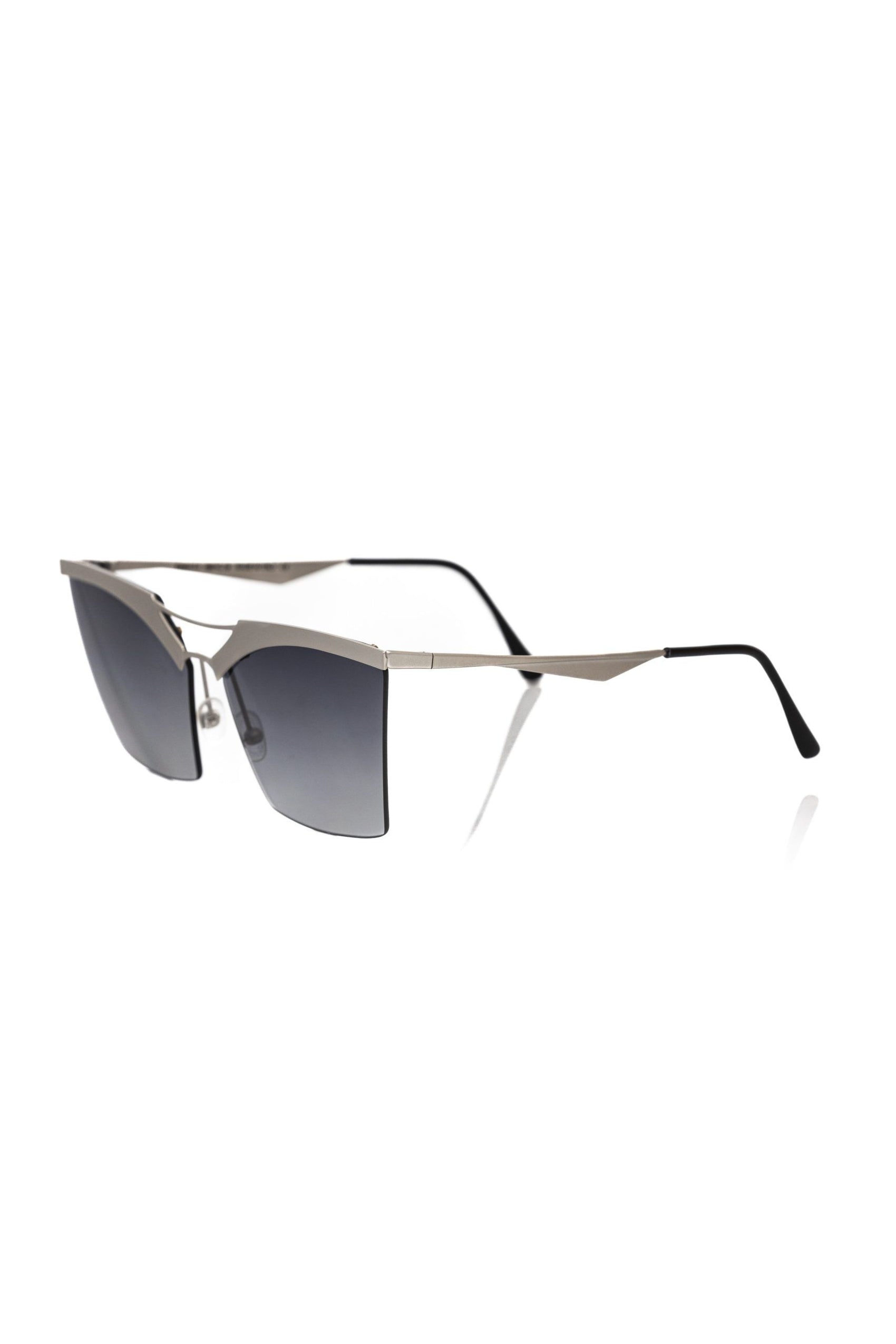Silbermetallische Damensonnenbrille