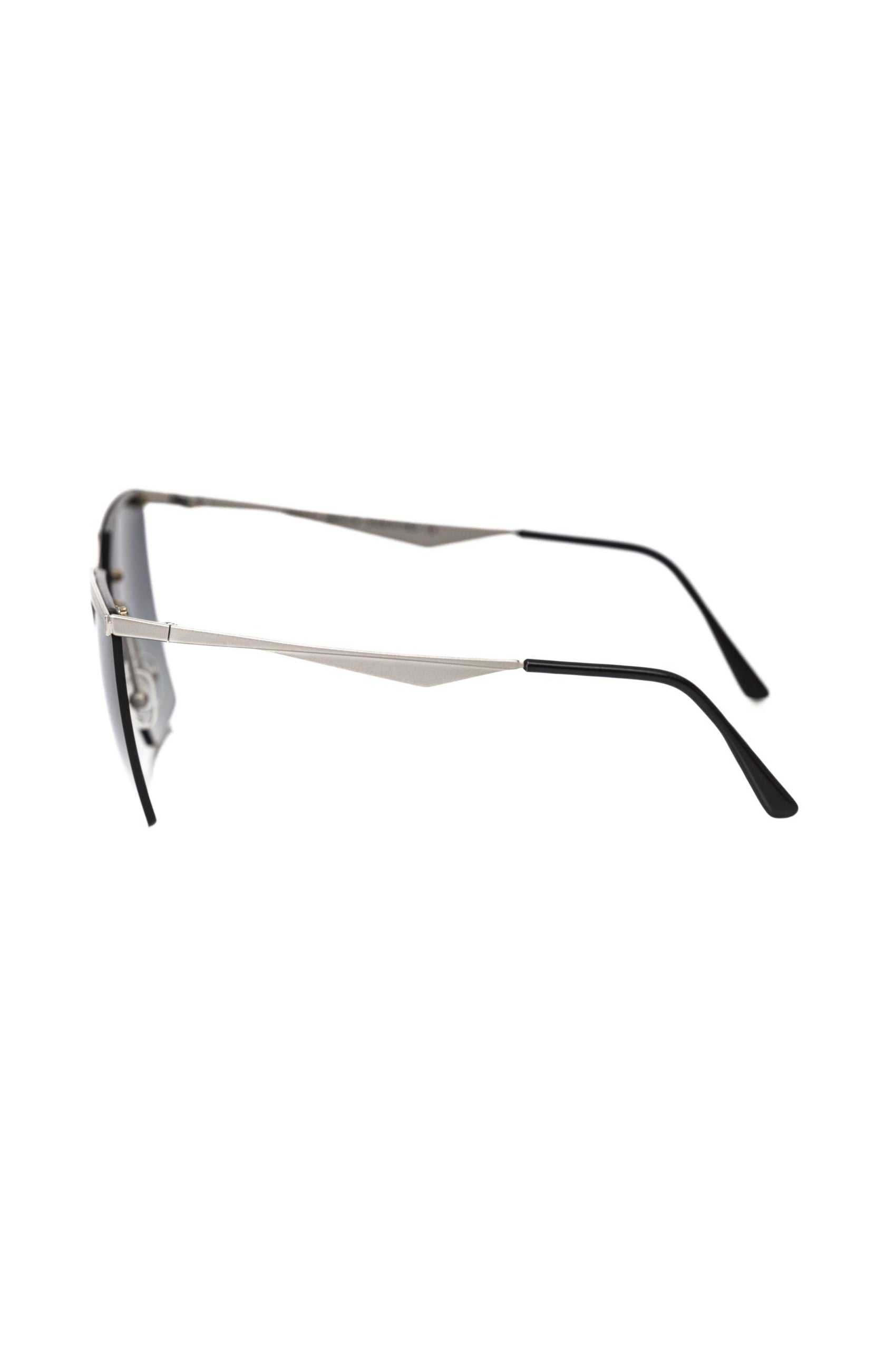 Silbermetallische Damensonnenbrille