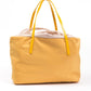 Yellow Polyester Women Handbag