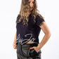 Black Lambskin Women Short