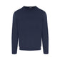 Elegante maglione girocollo in cashmere in blu chic