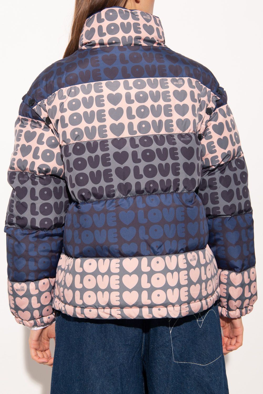 Giacca da donna in poliestere multicolore