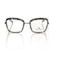 Blue Metallic Women's Eyeglass Frame