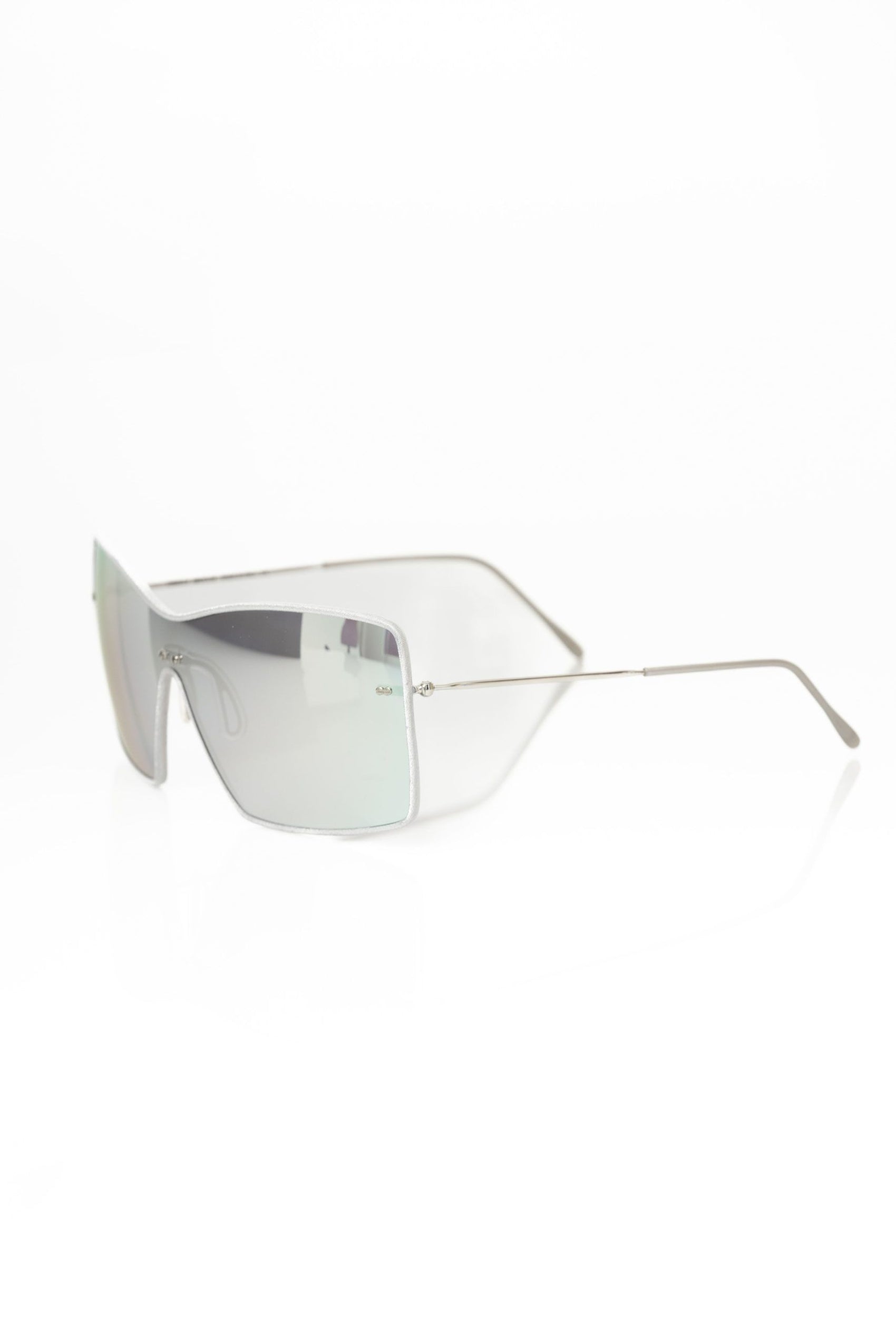 Silbermetallische Damensonnenbrille