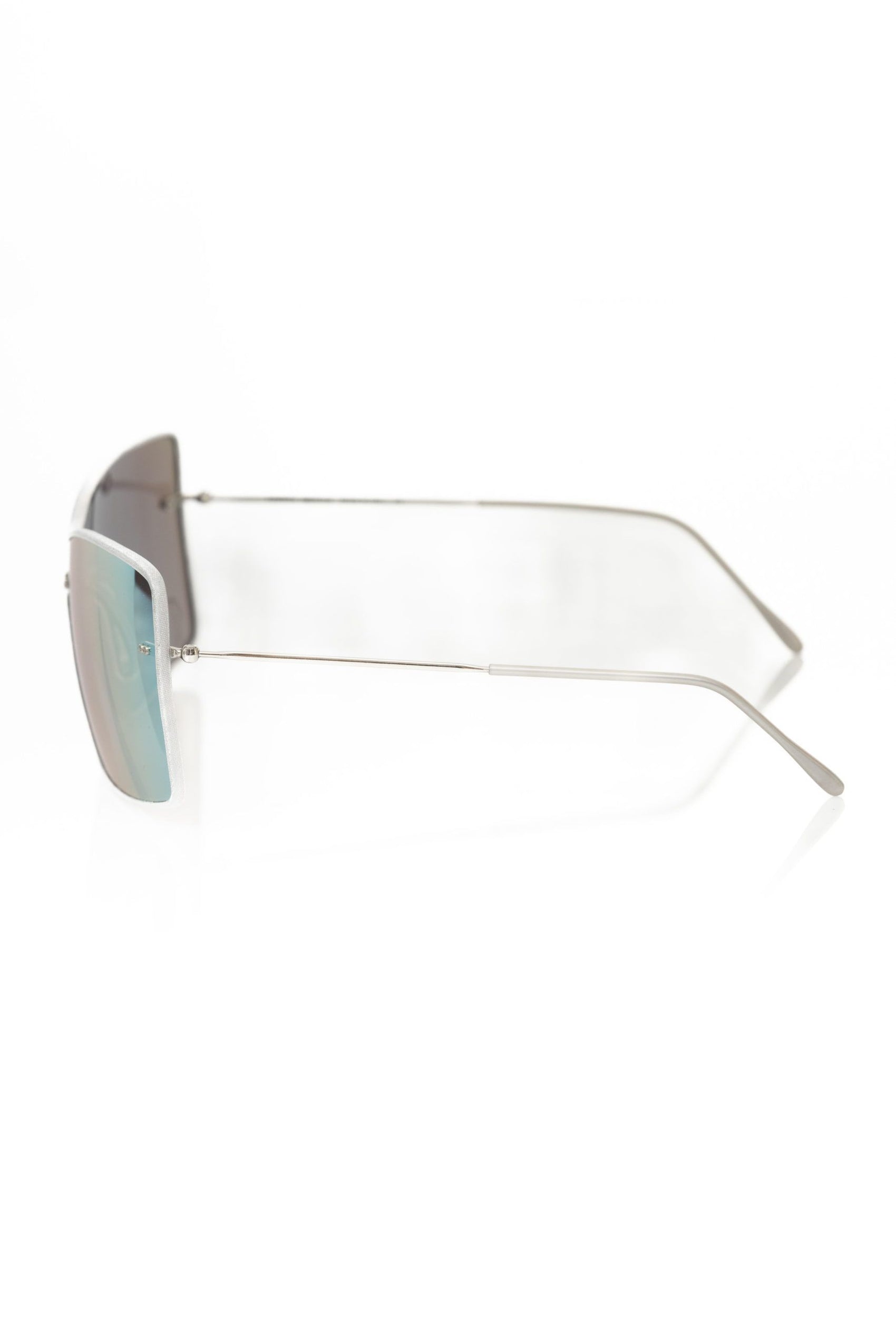 Silbermetallische Damensonnenbrille