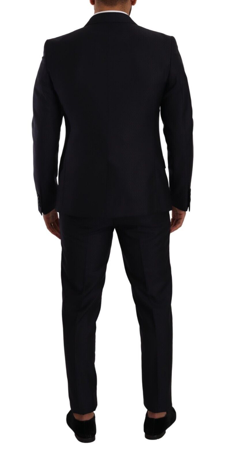 Elegante abito da uomo slim fit in lana, seta e cashmere