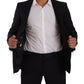 Dolce & Gabbana Black Fantasy GOLD Wool Slim Fit 2 Piece Suit