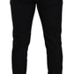 Dolce & Gabbana Black Fantasy GOLD Wool Slim Fit 2 Piece Suit