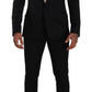Dolce & Gabbana Black Fantasy GOLD Wool Slim Fit 2 Piece Suit