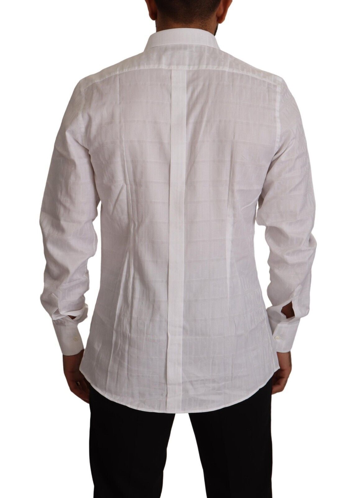 Elegantes weißes Baumwollhemd – Slim Fit