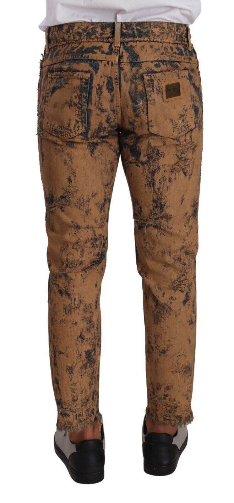 Authentische, klassische Distressed-Denimhose