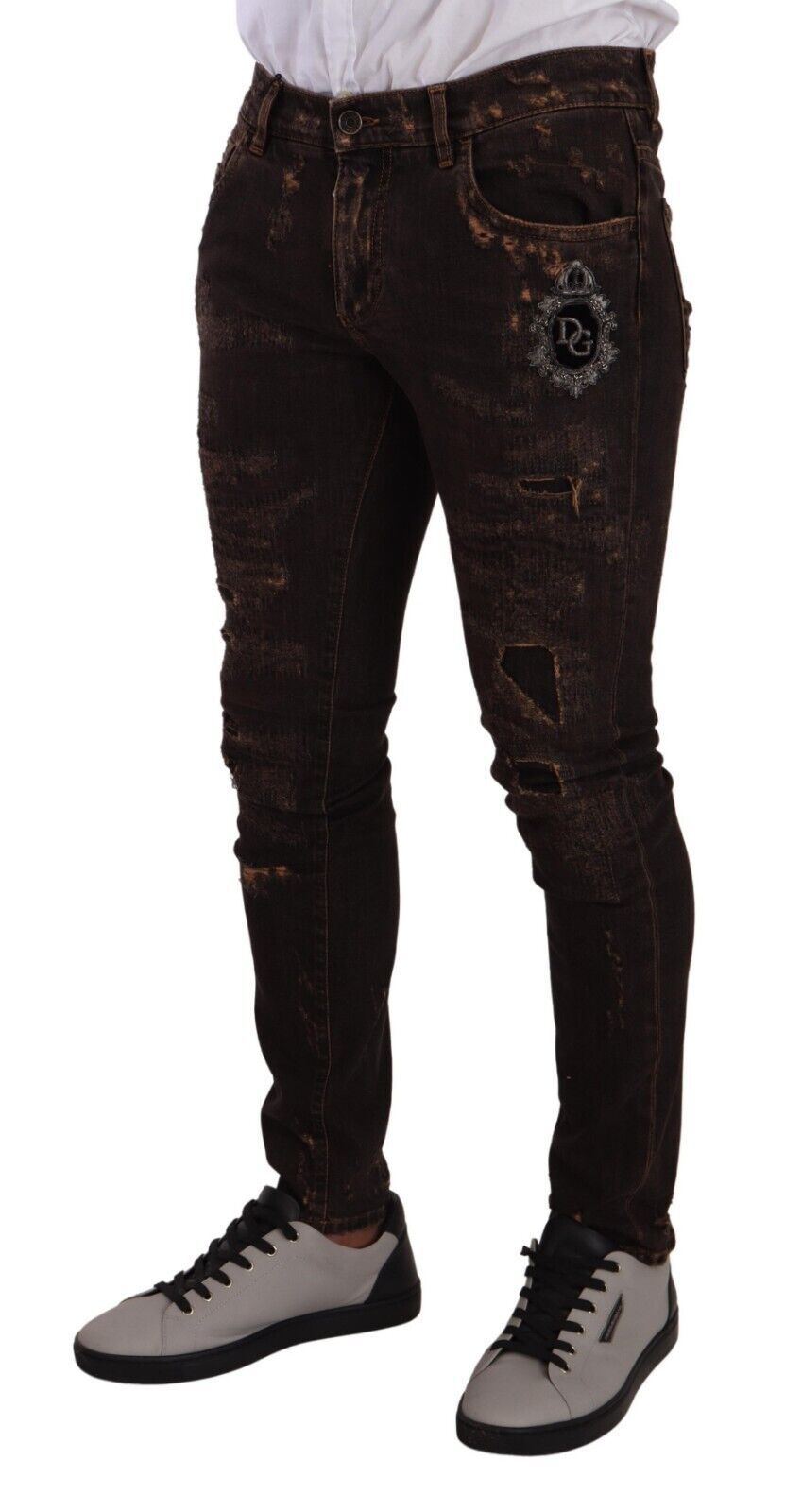 Slim Fit Skinny Jeans im Used-Look