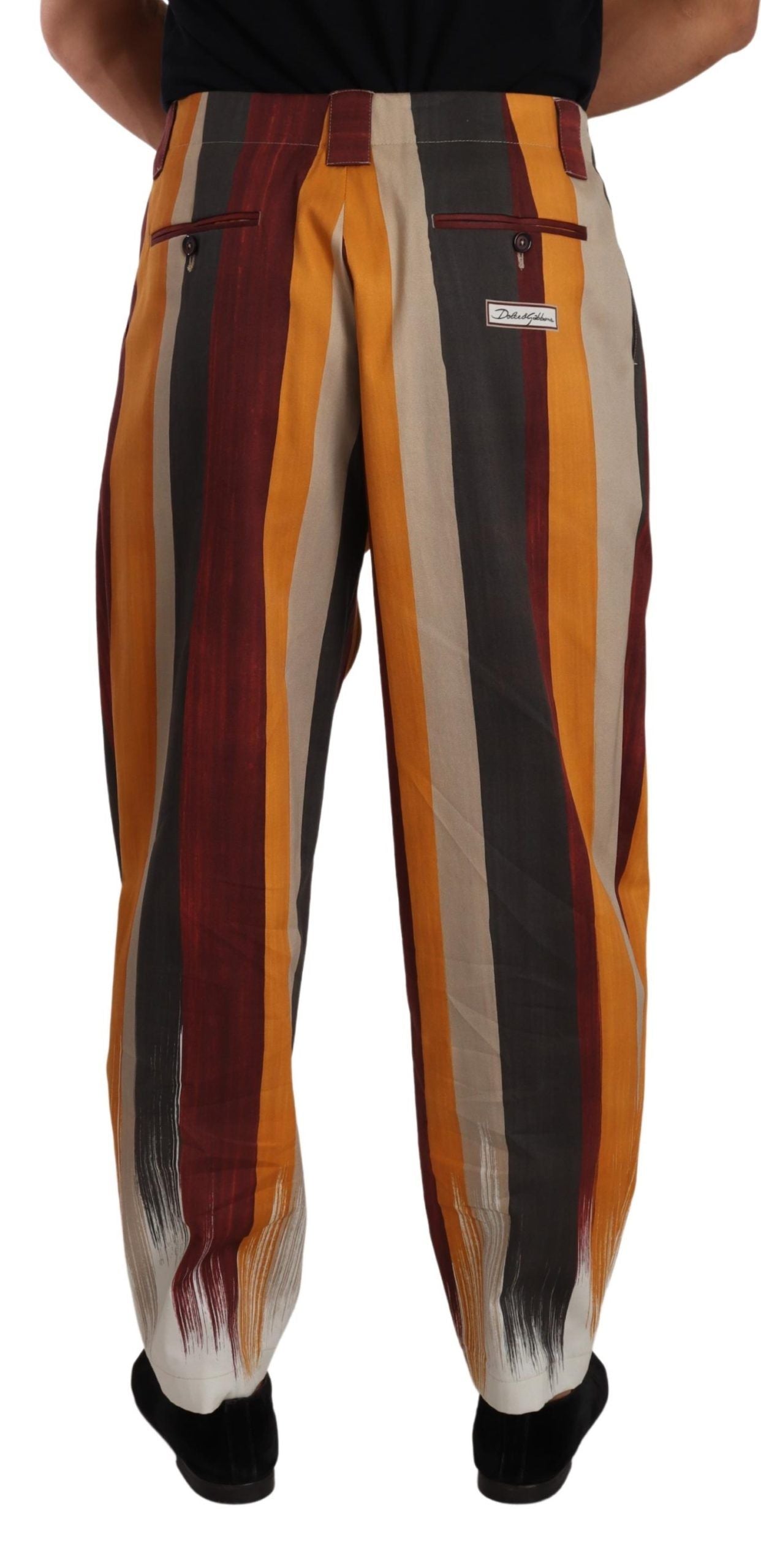 Elegante gestreifte Skinny-Hose