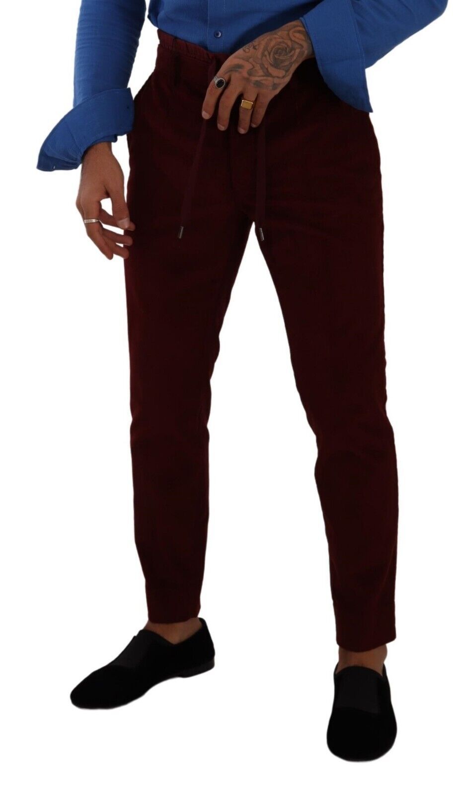 Elegante Bordeaux-Samthose