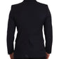 Blazer in lana slim fit blu navy Martini