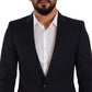 Blazer in lana slim fit blu navy Martini