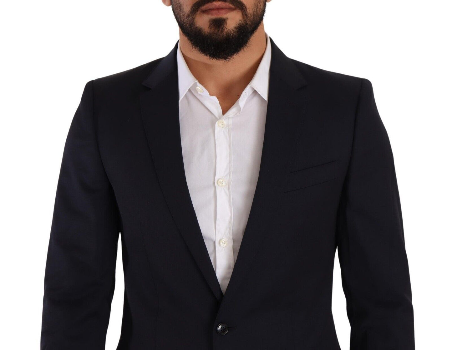 Blazer in lana slim fit blu navy Martini