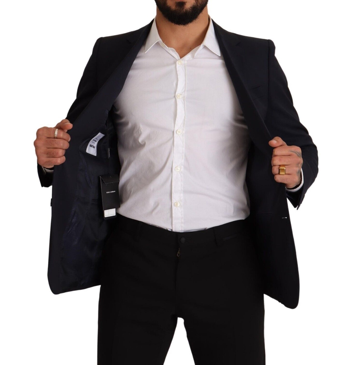 Blazer in lana slim fit blu navy Martini