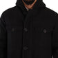 Elegant Black Parka Hooded Jacket