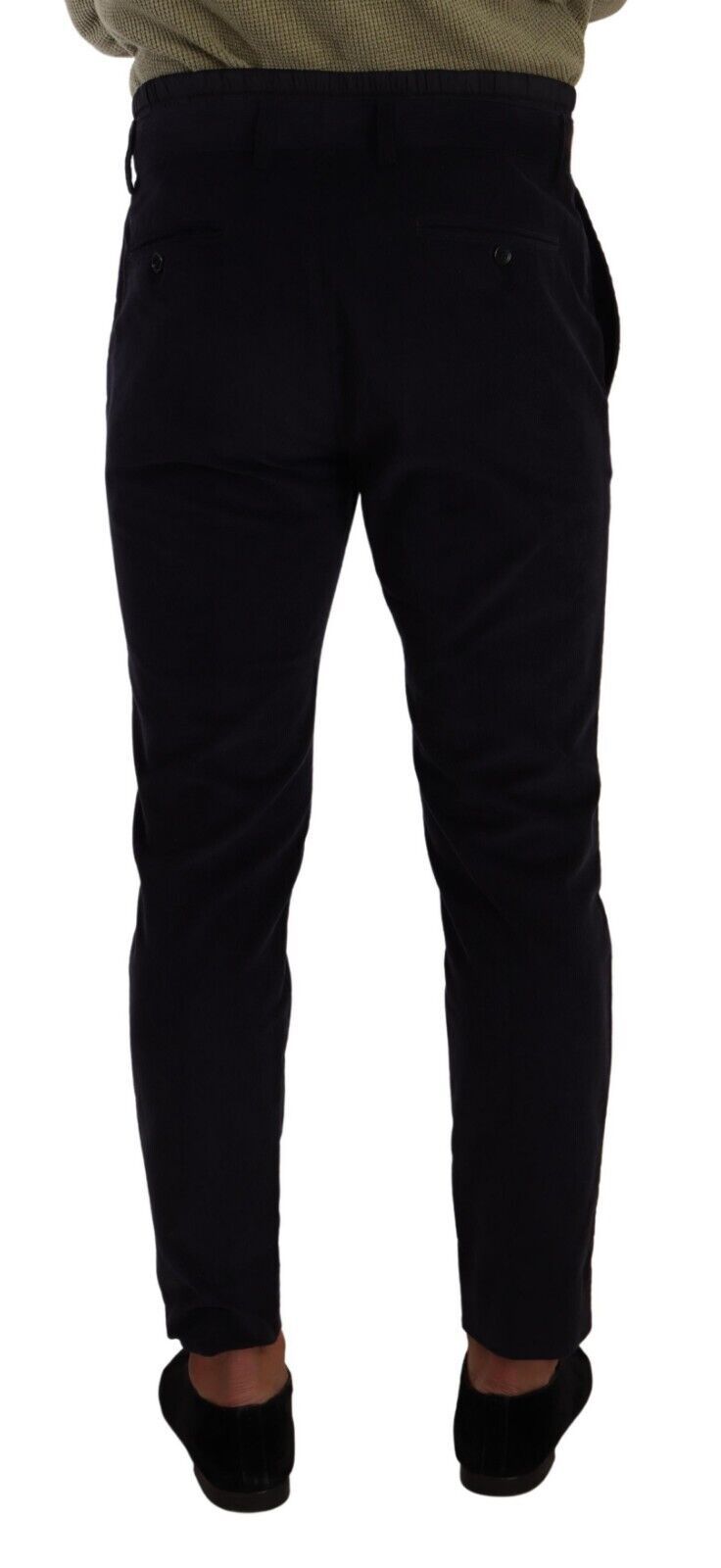 Slim Fit Luxe Cordhose in Dunkelblau