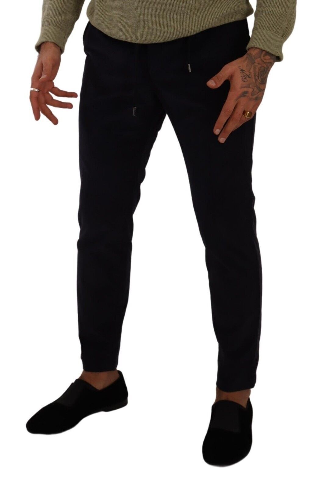 Slim Fit Luxe Cordhose in Dunkelblau