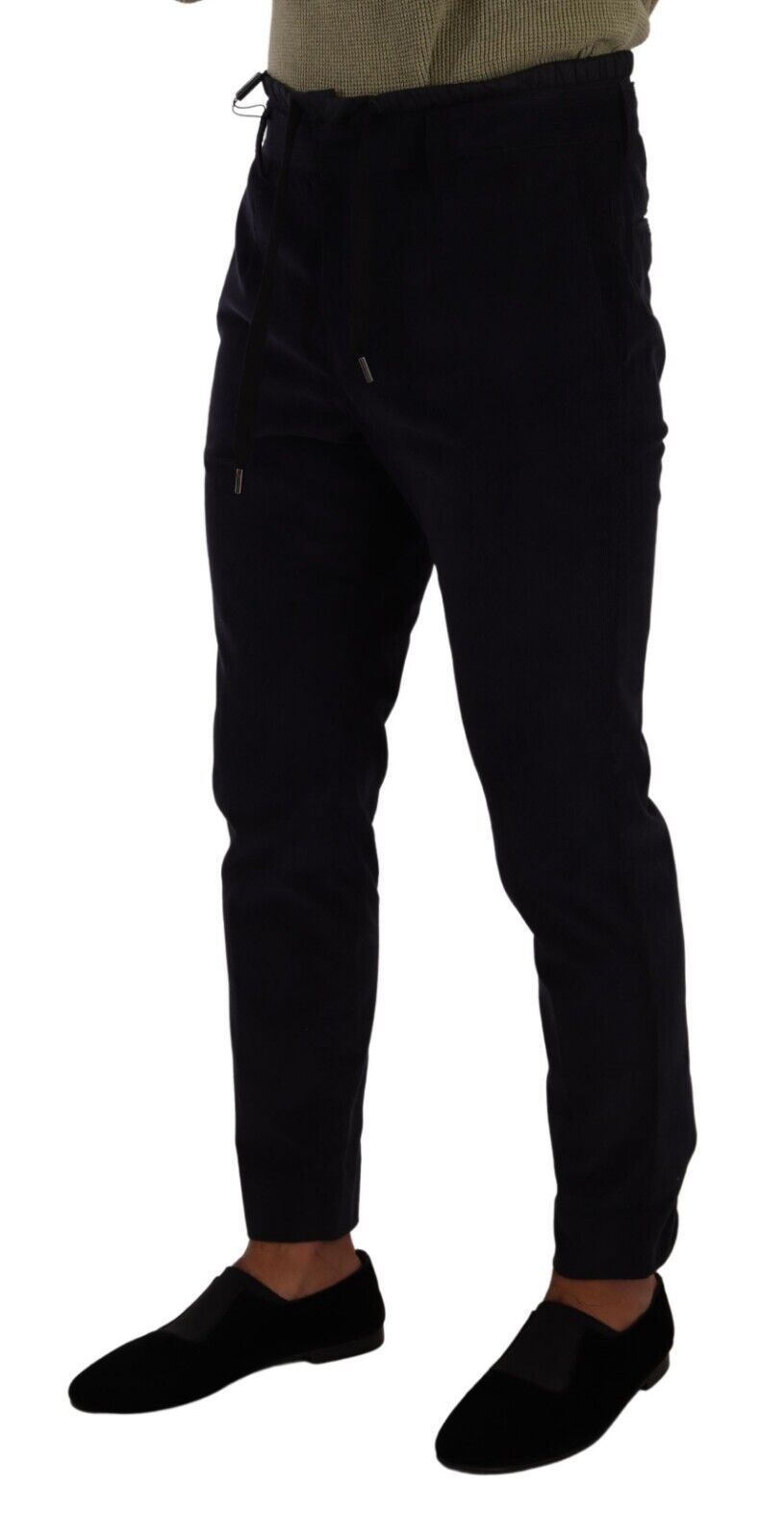 Slim Fit Luxe Cordhose in Dunkelblau