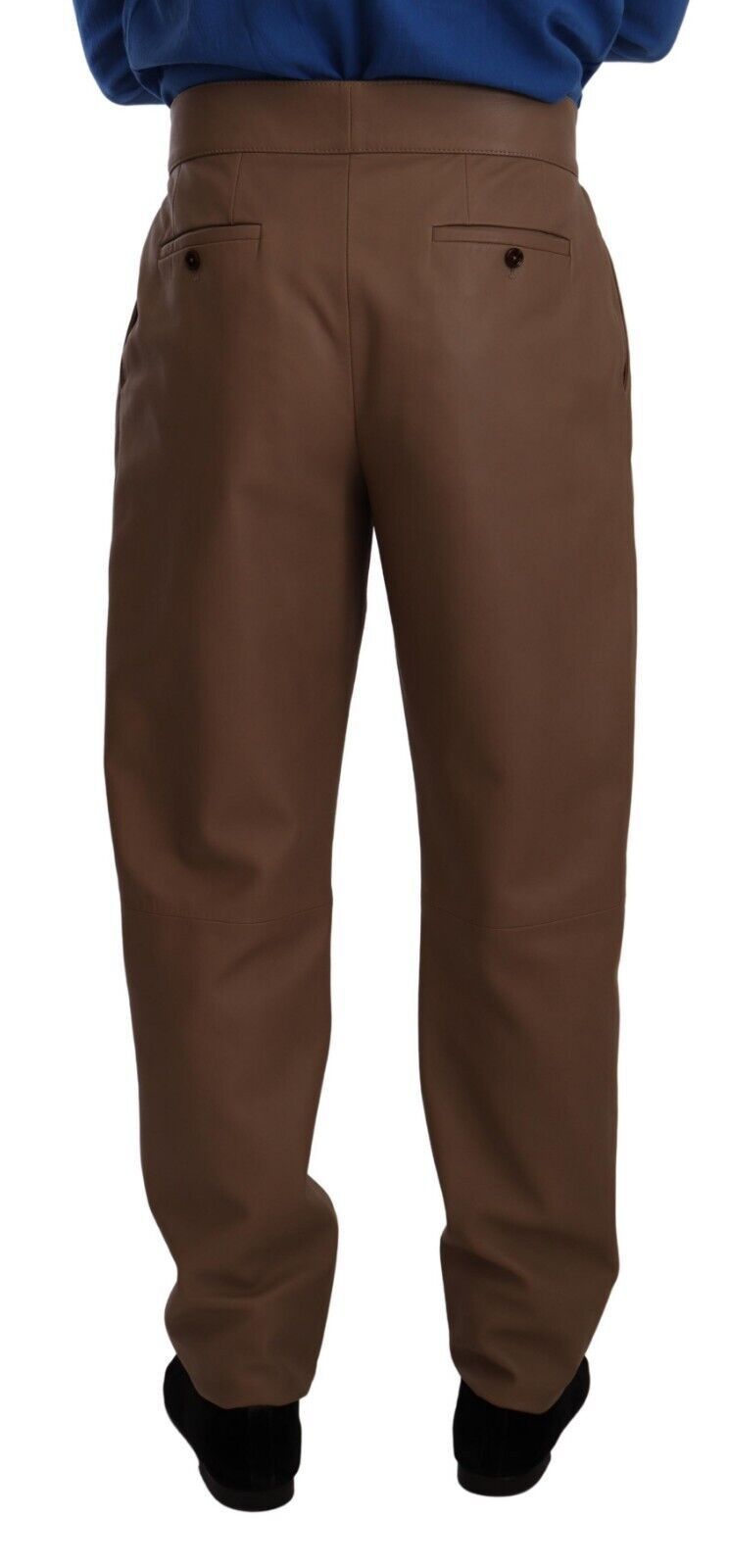 Elegante konische High Waist Lederhose