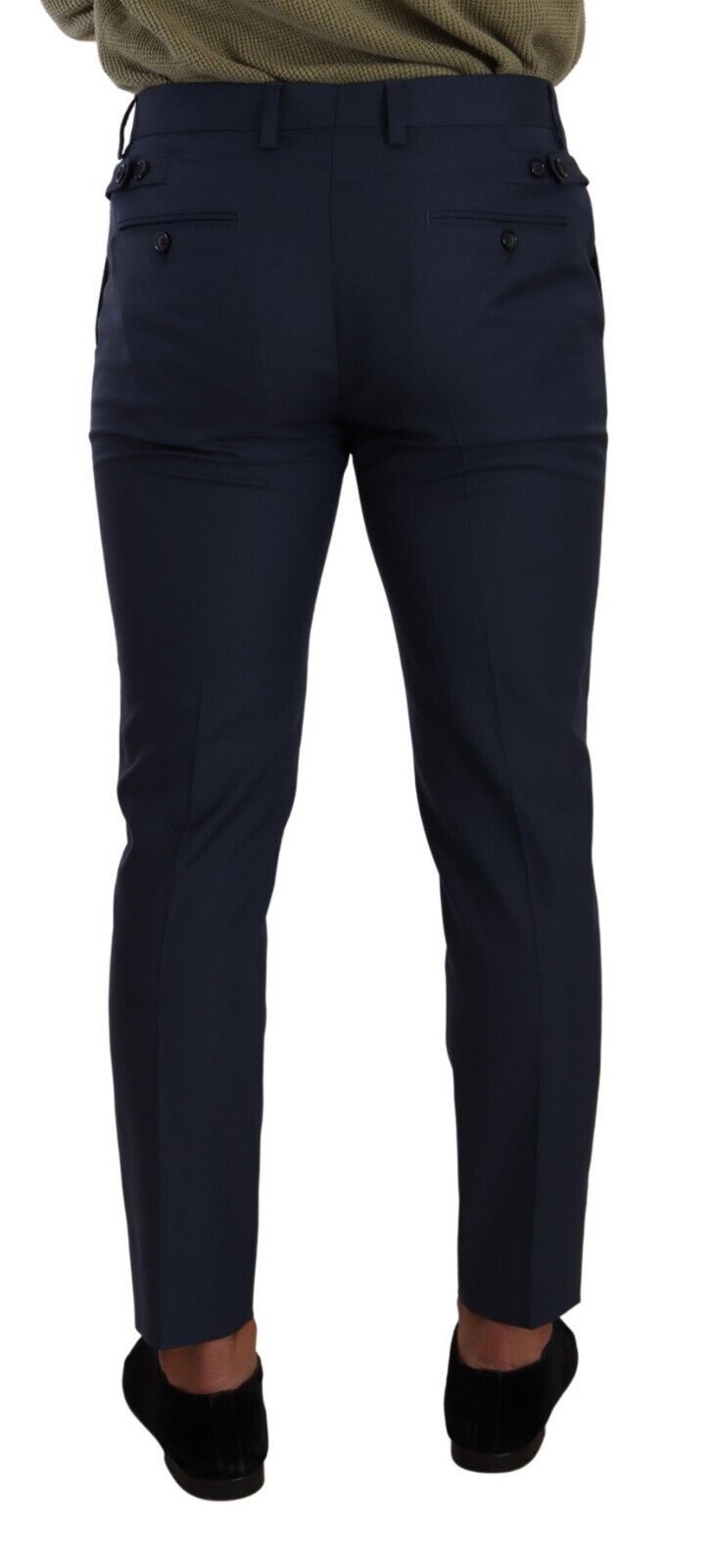 Elegante dunkelblaue Slim-Fit Anzughose