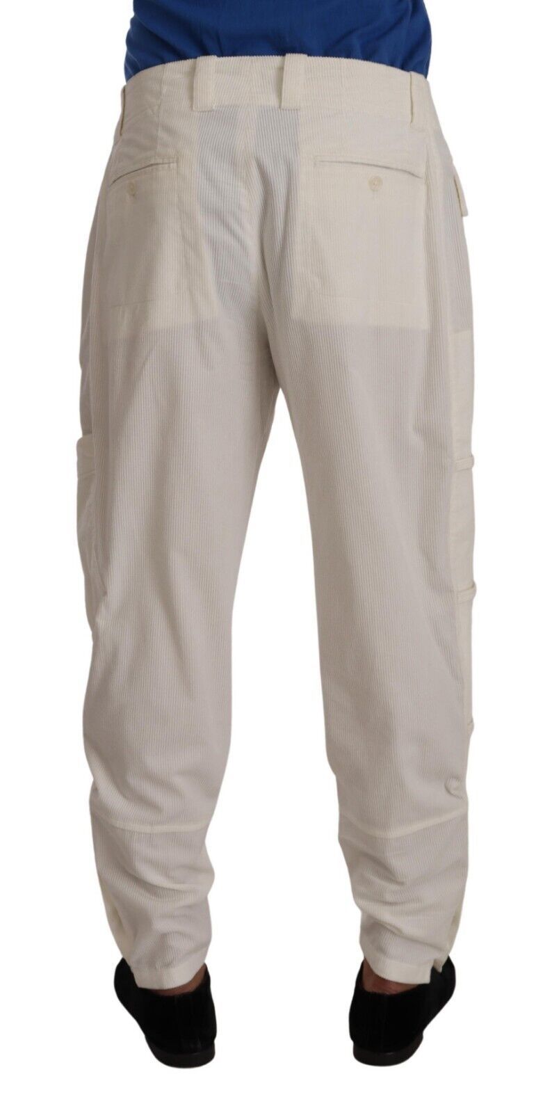 Elegante Off White Cargohose - Regular Fit