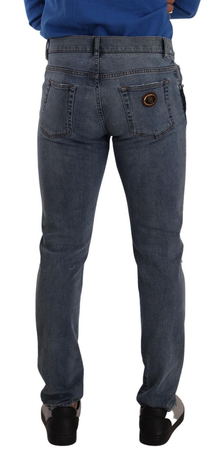 Schicker Slim Fit Tattered Denim