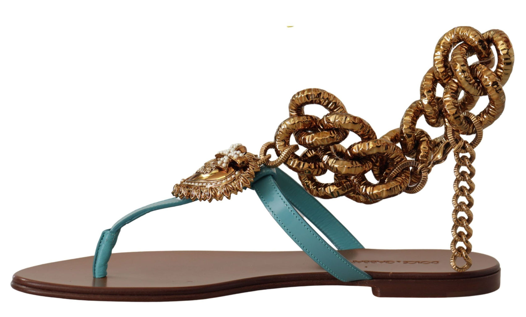 Schicke Gladiator-Flats mit Herz-Devotion-Detail