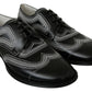 Elegant Black and White Derby Shoes