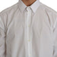 Exklusives, weißes, formelles Slim-Fit-Hemd