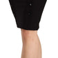 Chic High-Waisted Pencil Skirt in Black