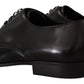 Elegant Black Leather Derby Shoes