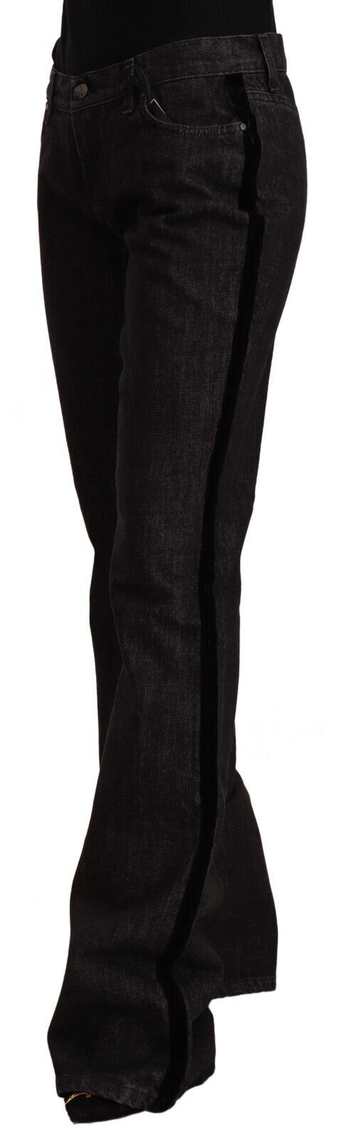 Elegante Bootcut-Designerjeans mit mittlerer Taille