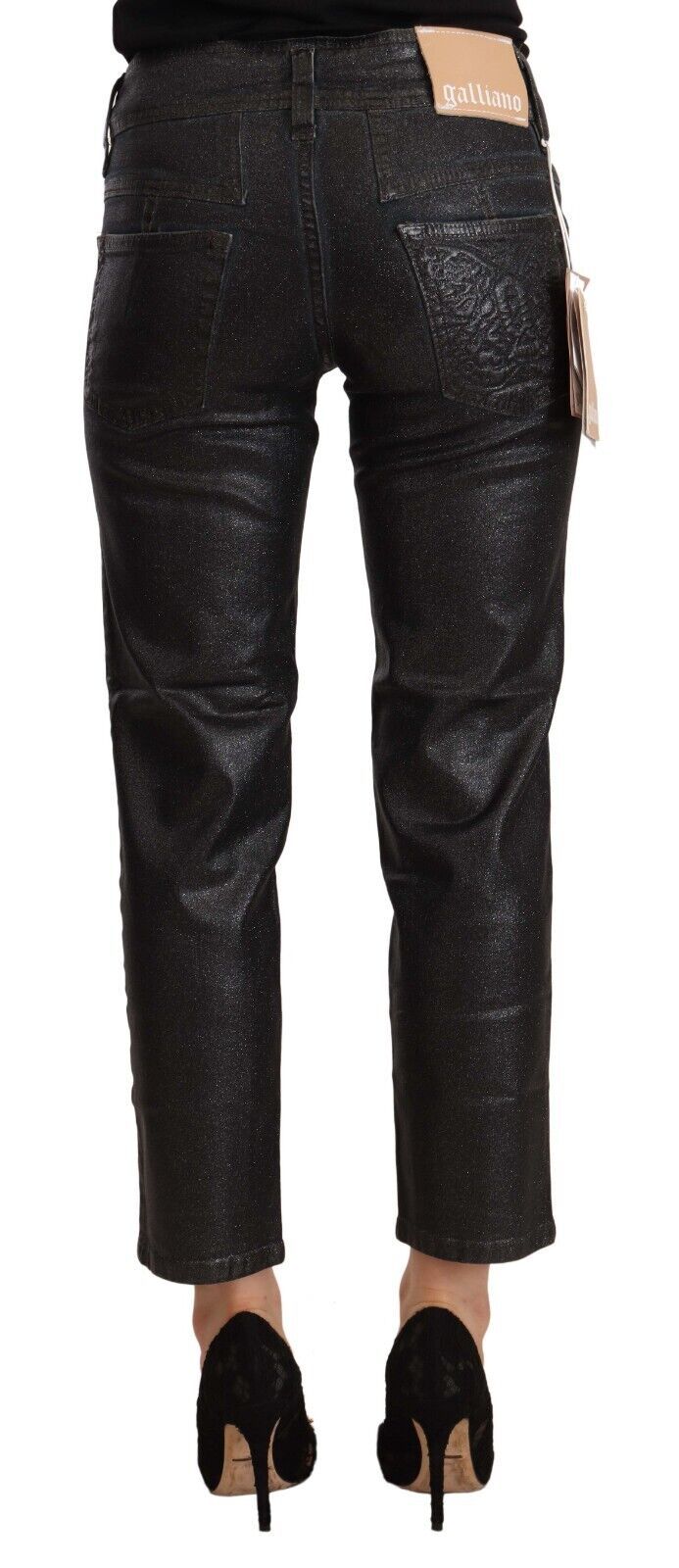 Schicke schwarze Glitzer-Shorts