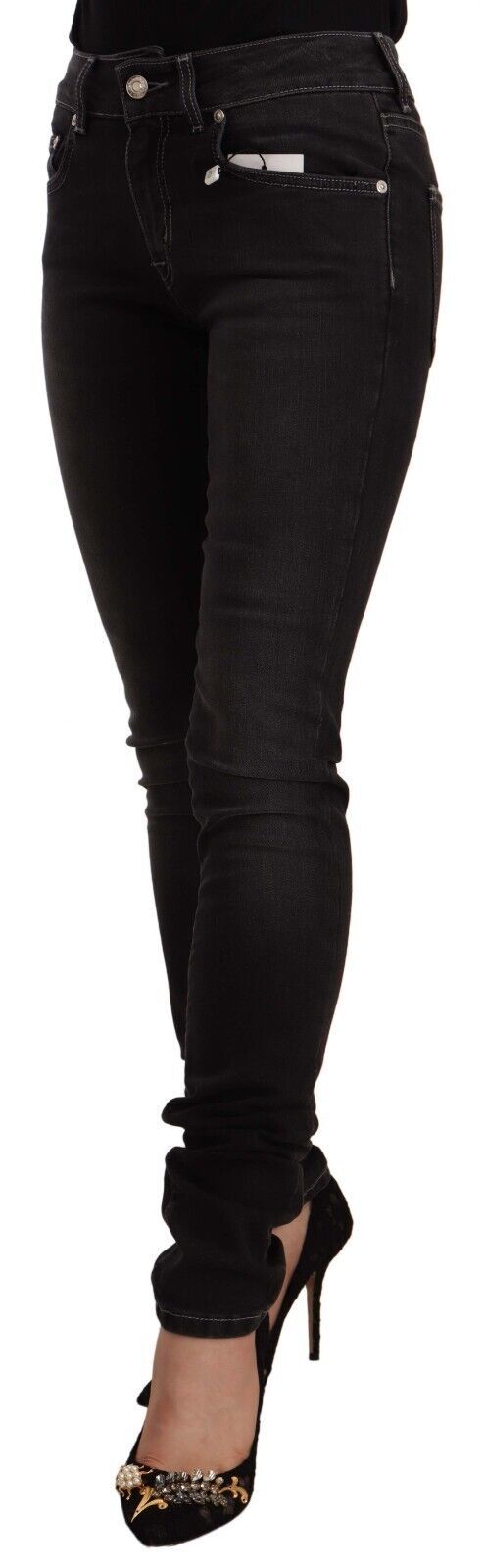 Schicke Slim-Fit Jeans in Schwarz mit Waschung