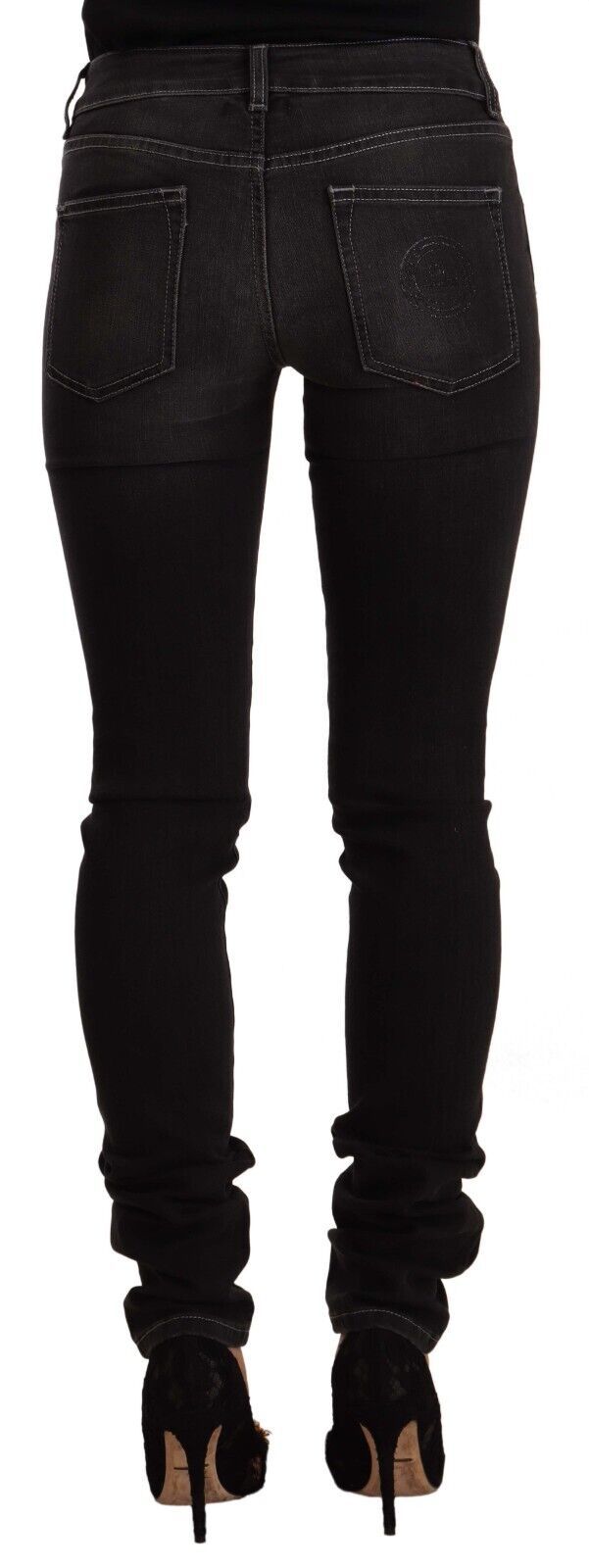 Schicke Slim-Fit Jeans in Schwarz mit Waschung