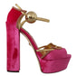 Ethereal Pink Velvet Crystal Sandals