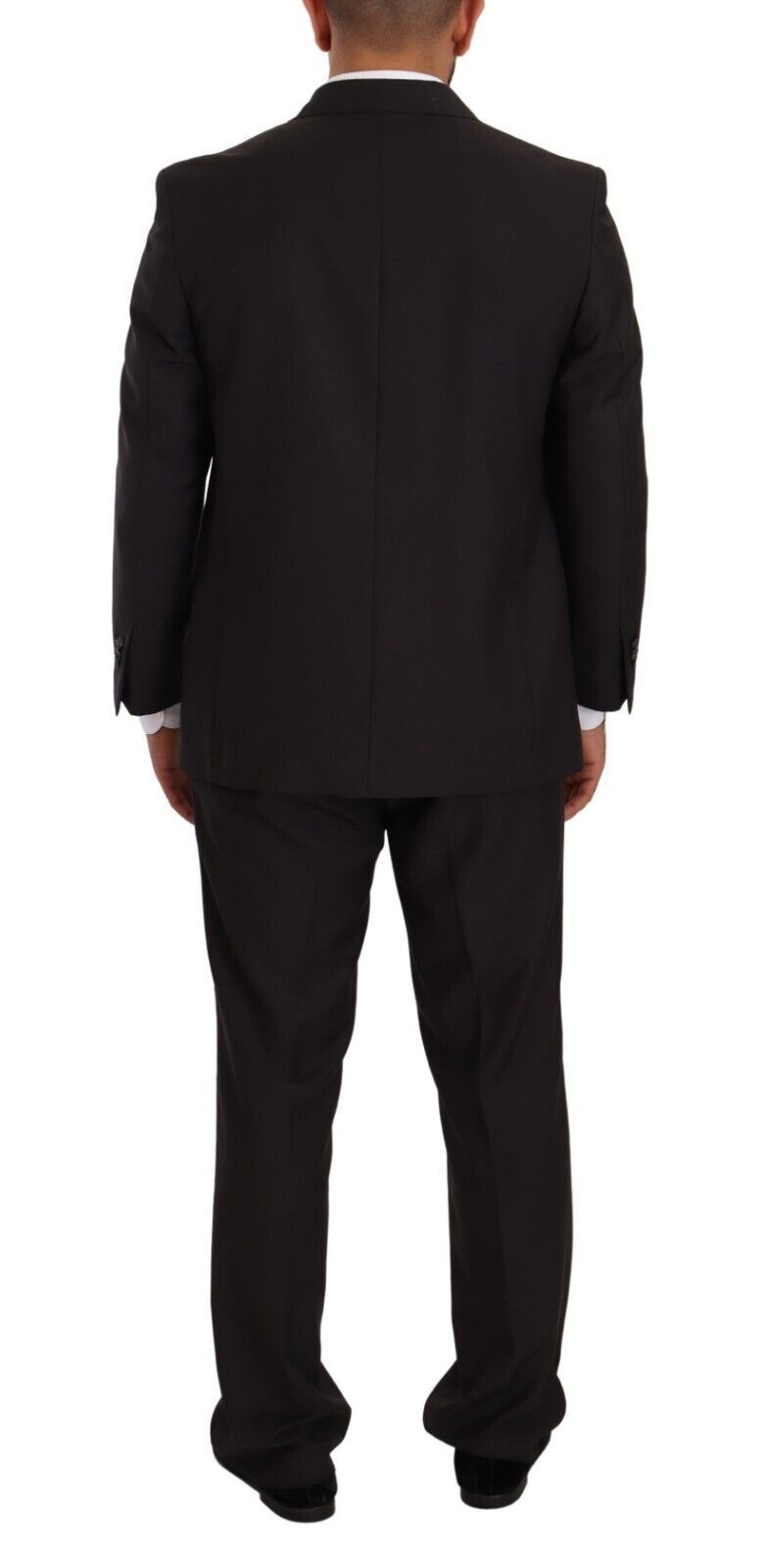 Eleganter, grauer, zweiteiliger Herrenanzug mit Revers