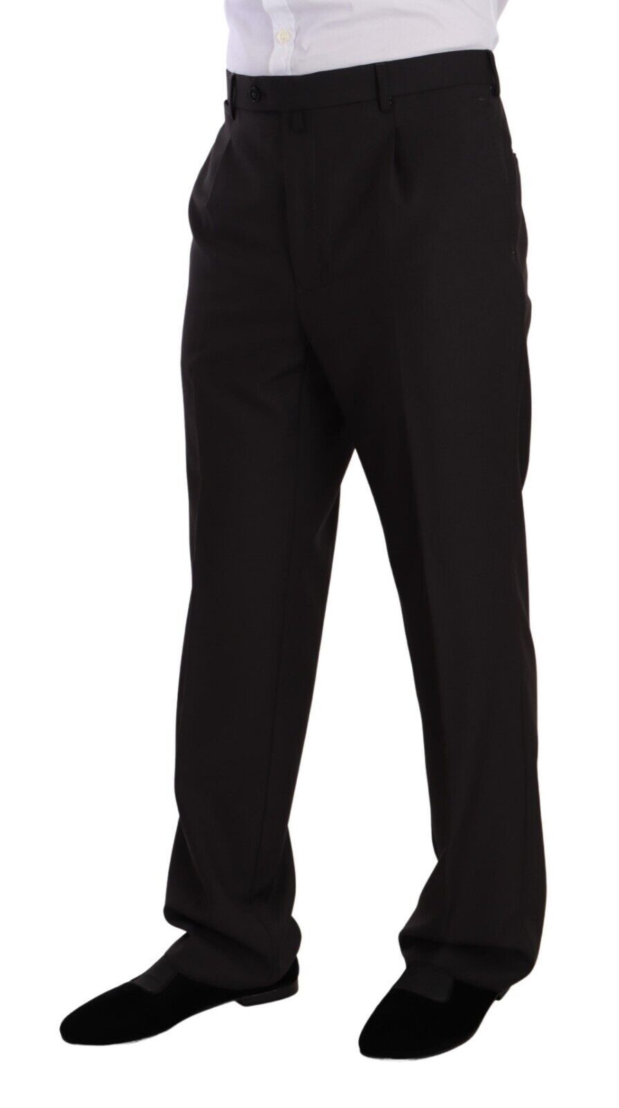 Eleganter, grauer, zweiteiliger Herrenanzug mit Revers