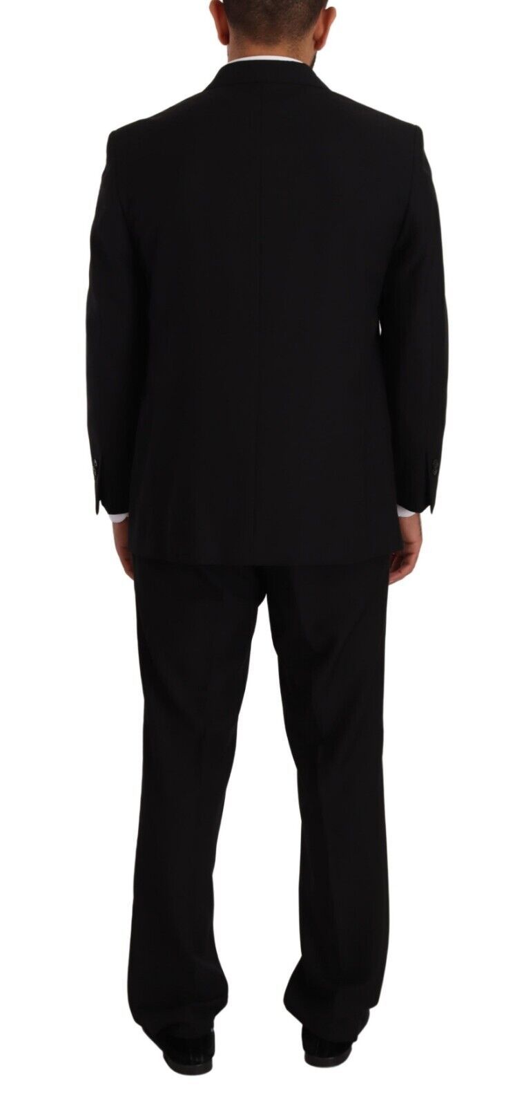 Elegantes zweiteiliges schwarzes Anzug-Ensemble