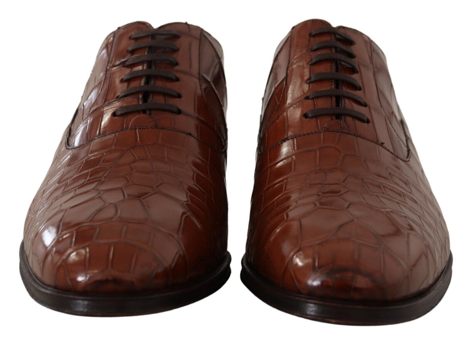Eleganti scarpe formali in pelle di coccodrillo esotica