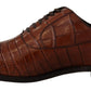 Elegant Exotic Crocodile Leather Formal Shoes