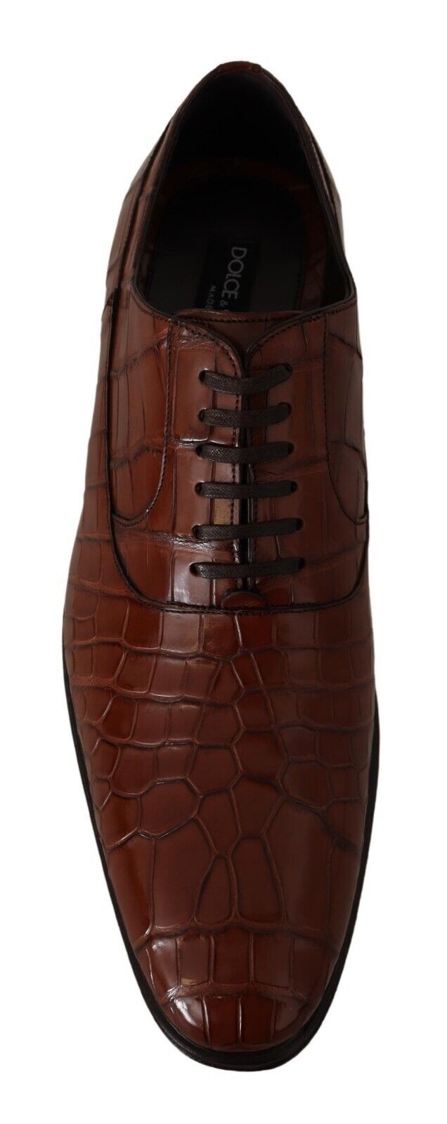 Eleganti scarpe formali in pelle di coccodrillo esotica
