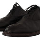 Elegant Black Leather Derby Formal Shoes