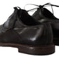 Elegant Black Leather Derby Formal Shoes