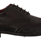 Eleganti Derby Oxford in pelle di vitello con punta a coda di rondine